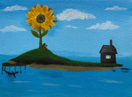 “Little Ms. Sun Flower’s Island” Art Prints by Nikah